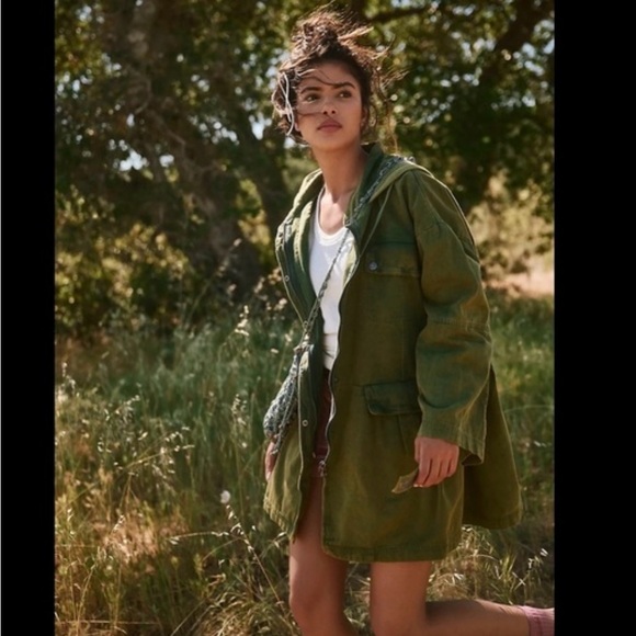 Free People Nocturne Oversized Hooded Jacket size M - Picture 2 of 4